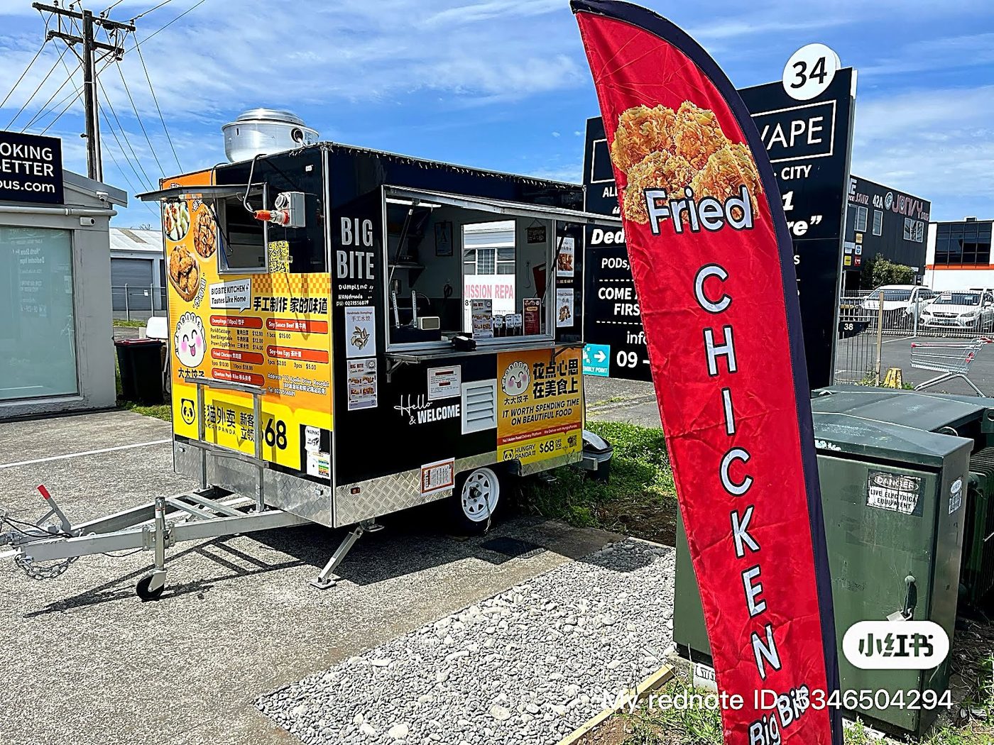 Big Bite Kitchen Food Trailer on Porana Road Wairau Valley